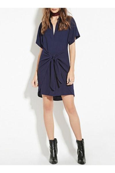 รูปภาพ:http://image2.azbro.com/o_img/2016/04/14/102479-1166562-home/women-s-fashion-turn-down-collar-front-tie-knot-shirt-dress.jpg