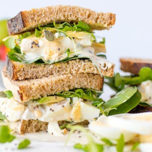 ตัวอย่าง ภาพหน้าปก:Superfood Egg Sandwich แซนด์วิชไข่ต้มที่ไม่ธรรมดา
