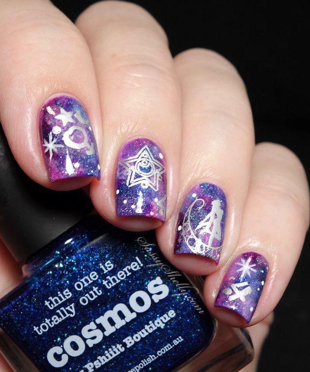 รูปภาพ:https://www.askideas.com/media/75/Pink-And-Blue-Galaxy-Nails-With-Sailor-Moon-Stamping-Design-Idea.jpg
