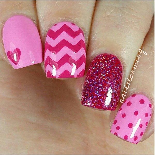 รูปภาพ:http://bmodish.com/wp-content/uploads/2016/02/pink-on-pink-mix-and-match-nail-art-bmodish.jpg