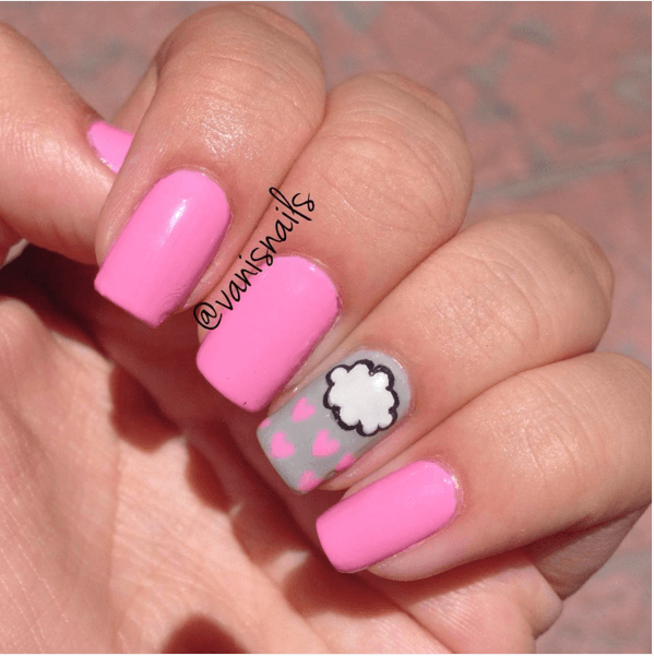 รูปภาพ:http://bmodish.com/wp-content/uploads/2016/02/pink-cloud-cute-nail-art-bmodish.png