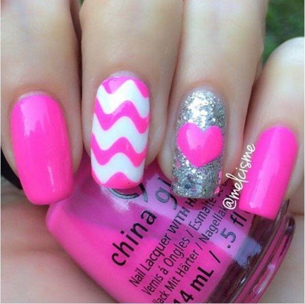 รูปภาพ:http://bmodish.com/wp-content/uploads/2016/02/pink-and-glitter-nails-bmodish.jpg