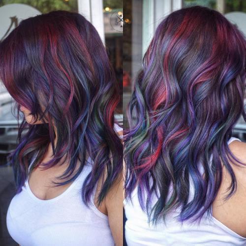 รูปภาพ:http://i1.wp.com/therighthairstyles.com/wp-content/uploads/2016/09/12-blue-burgundy-and-purple-highlights.jpg?resize=500%2C500