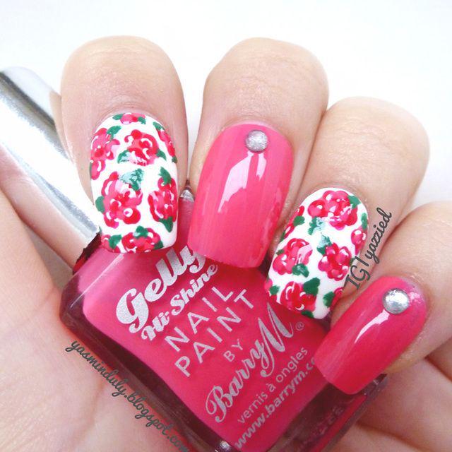 ตัวอย่าง ภาพหน้าปก:ไอเดียเพ้นท์เล็บลายดอกไม้สุดน่ารัก 'Bright and Cheery Floral Nails' 