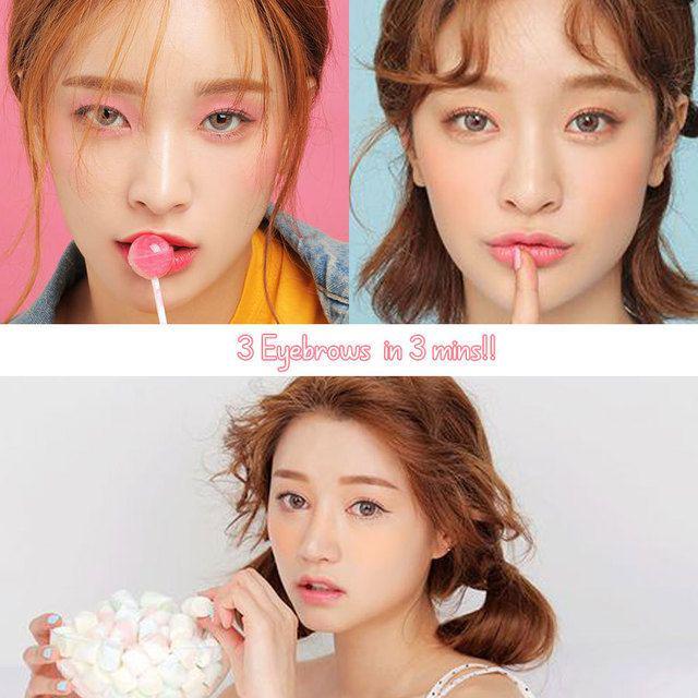 ตัวอย่าง ภาพหน้าปก:3 สไตล์ เขียนคิ้วแบบ Natural look!!  3 นาทีก็ออกบ้านได้!! 