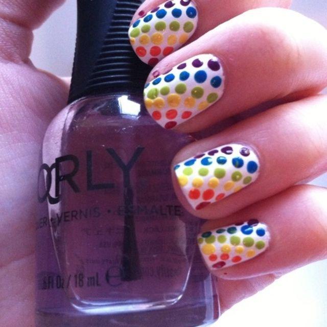 ภาพประกอบบทความ  Rainbow Dot Nail Art เล็บลายจุดสีรุ้ง สีสันสดใสจนใครก็หลงรัก