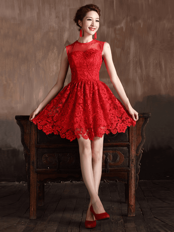 รูปภาพ:http://theshortweddingdresses.com/wp-content/uploads/2015/01/lace-red-short-wedding-dresses.png