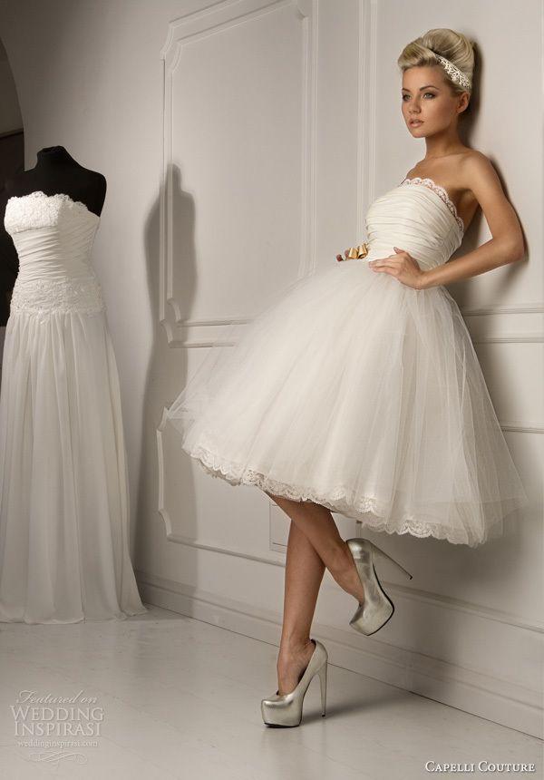 รูปภาพ:http://www.weddinginspirasi.com/wp-content/uploads/2013/07/capelli-couture-bridal-2013-juliana-strapless-ball-gown-short-wedding-dress.jpg