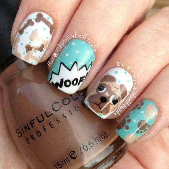 ภาพประกอบบทความ 20 ลวดลาย 'dog nails art' ฮอตสุดๆ สำหรับสาวๆ ที่รักสุนัข !! 