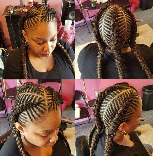 รูปภาพ:http://i1.wp.com/therighthairstyles.com/wp-content/uploads/2016/10/12-African-American-three-fishbone-braids.jpg?resize=500%2C511