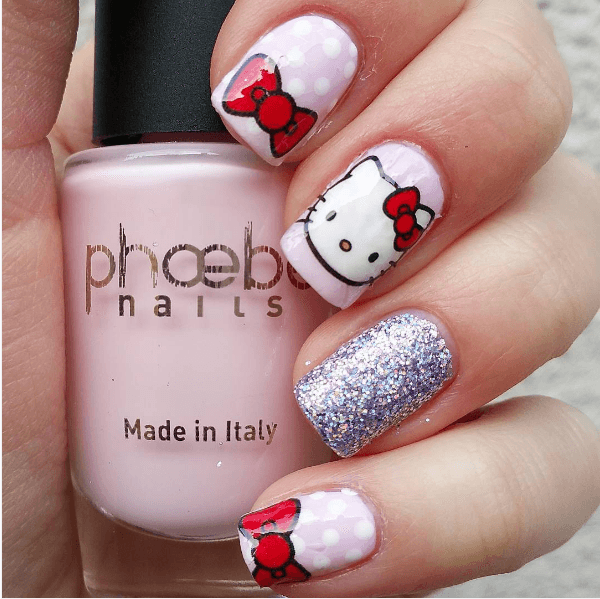 รูปภาพ:http://bmodish.com/wp-content/uploads/2016/05/hello-kitty-bow-nail-art-bmodish.png