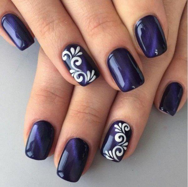 รูปภาพ:http://nenuno.co.uk/wp-content/uploads/2016/08/DARK-BLUE-NAIL-ART-DESIGN-13.jpg