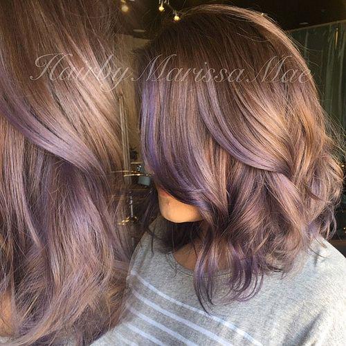 รูปภาพ:http://therighthairstyles.com/wp-content/uploads/2014/03/10-light-brown-hair-with-lavender-highlights.jpg