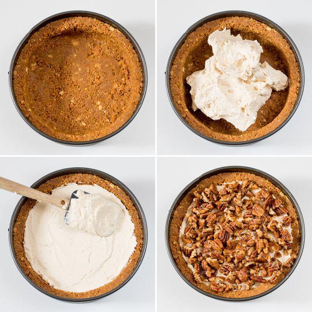 รูปภาพ:https://images.britcdn.com/wp-content/uploads/2016/11/Gingerbread-pecan-caramel-cheesecake-step-5-collage.jpg
