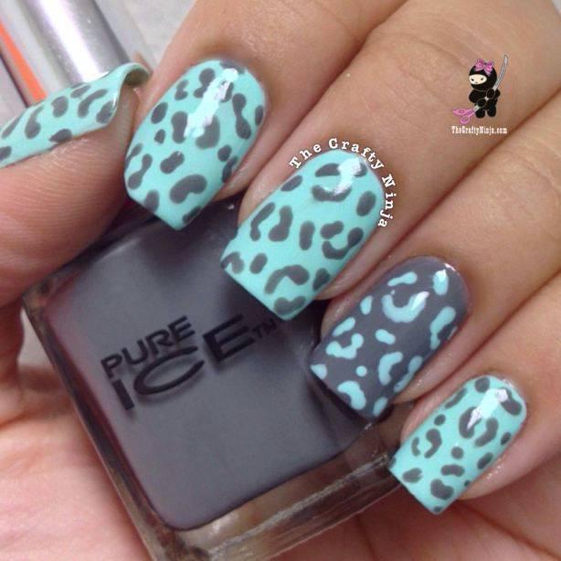 รูปภาพ:http://fashionsy.com/wp-content/uploads/2015/01/mint-leopard-nails.jpg