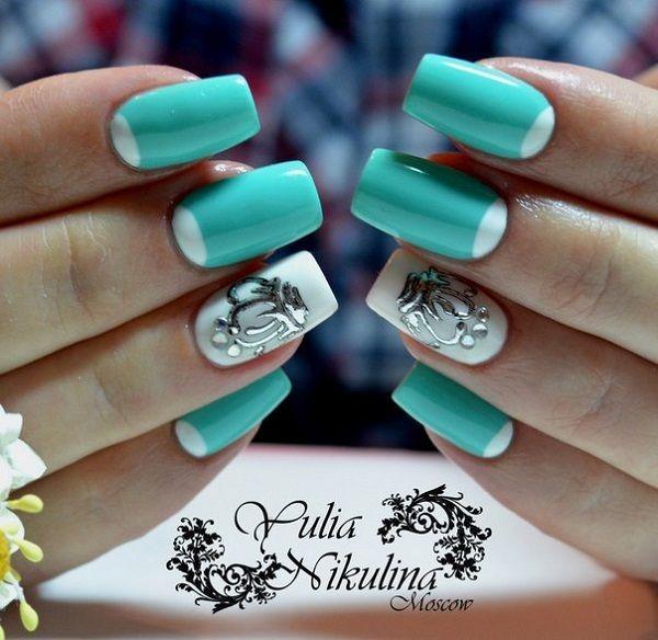 รูปภาพ:http://nenuno.co.uk/wp-content/uploads/2016/09/Green-Nail-Art-Design-15.jpg