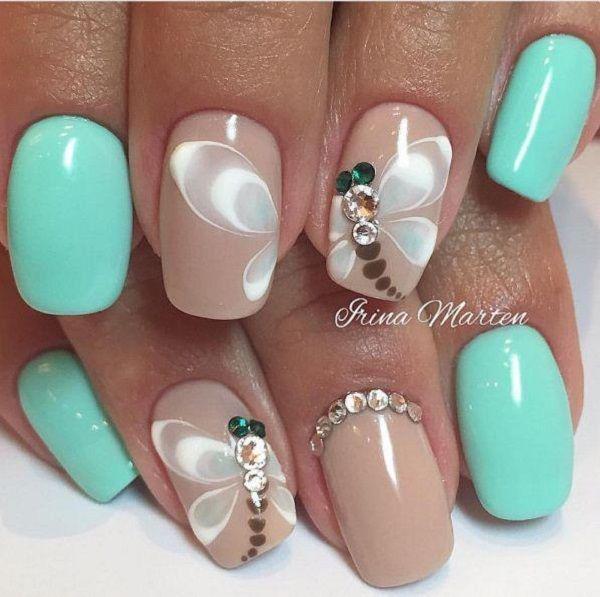 รูปภาพ:http://nenuno.co.uk/wp-content/uploads/2016/09/Green-Nail-Art-Design-1.jpg