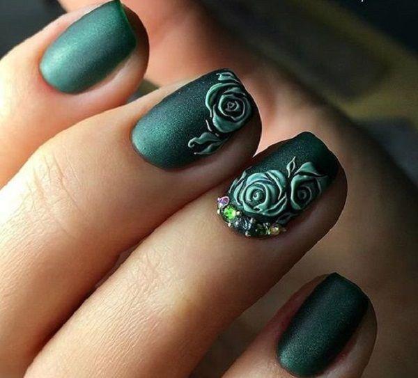 รูปภาพ:http://nenuno.co.uk/wp-content/uploads/2016/09/Green-Nail-Art-Design-11.jpg