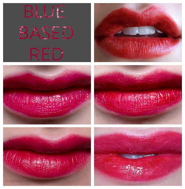 รูปภาพ:http://theradiancereport.com/wp-content/uploads/2014/10/blue-based-red-lipstick-swatches.jpg