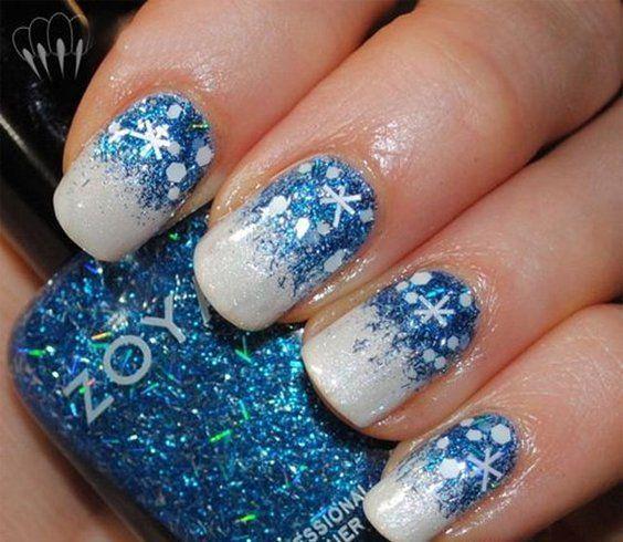 รูปภาพ:http://www.fashionlady.in/wp-content/uploads/2016/05/Glittery-Blue-Christmas-Nail-Art.jpg