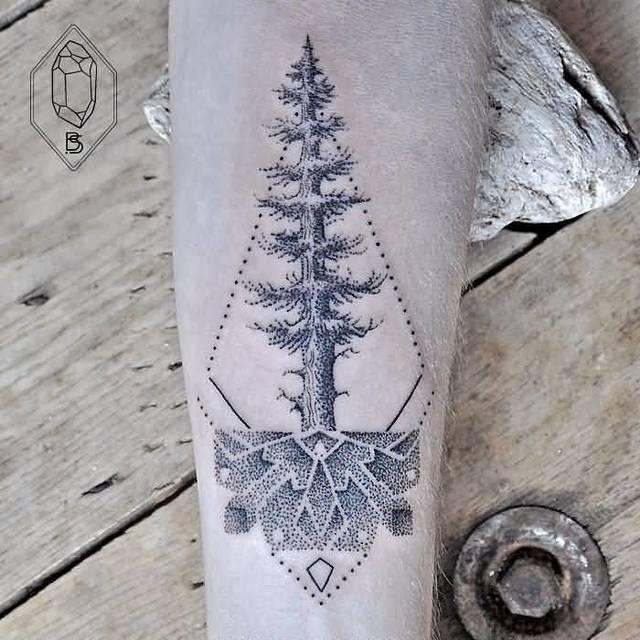 รูปภาพ:http://www.golfian.com/wp-content/uploads/2016/08/Brilliant-Dotwork-Christmas-Tree-Tattoo.jpg