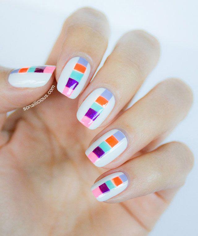 รูปภาพ:http://www.naildesignsforyou.com/wp-content/uploads/2015/04/stripe-block-colors-nail-design.jpg