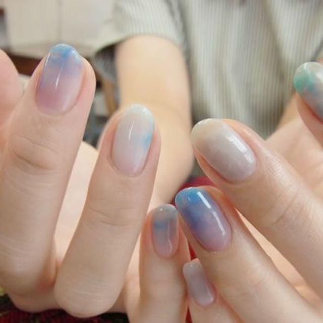 ตัวอย่าง ภาพหน้าปก:สดใส อ่อนหวานและน่ารัก! ด้วยไอเดียเพ้นท์เล็บ Watercolour Nail!!!