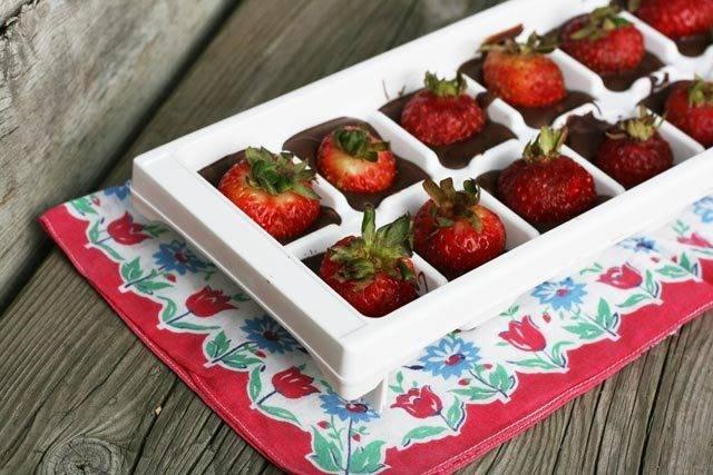รูปภาพ:http://www.cheaprecipeblog.com/wp-content/uploads/2012/10/Chocolate-Strawberries-In-An-Ice-Cube-Tray.jpg