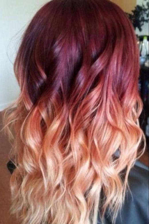 รูปภาพ:http://www.prettydesigns.com/wp-content/uploads/2015/09/Red-to-Blond-Ombre-Hair-Color-Idea.jpg