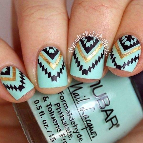 รูปภาพ:http://www.fenzyme.com/wp-content/uploads/2016/10/Beautiful-Tribal-Nails-Art-4-5.jpg