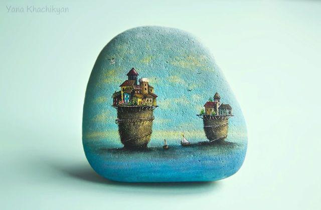 รูปภาพ:http://static.boredpanda.com/blog/wp-content/uploads/2017/01/My-art-is-about-painting-miniature-pictures-on-stones-I-love-creating-my-own-world-of-tiny-creatures-and-fairy-stone-cities-Yana-Khachikyan-5875efc66e46a__880.jpg