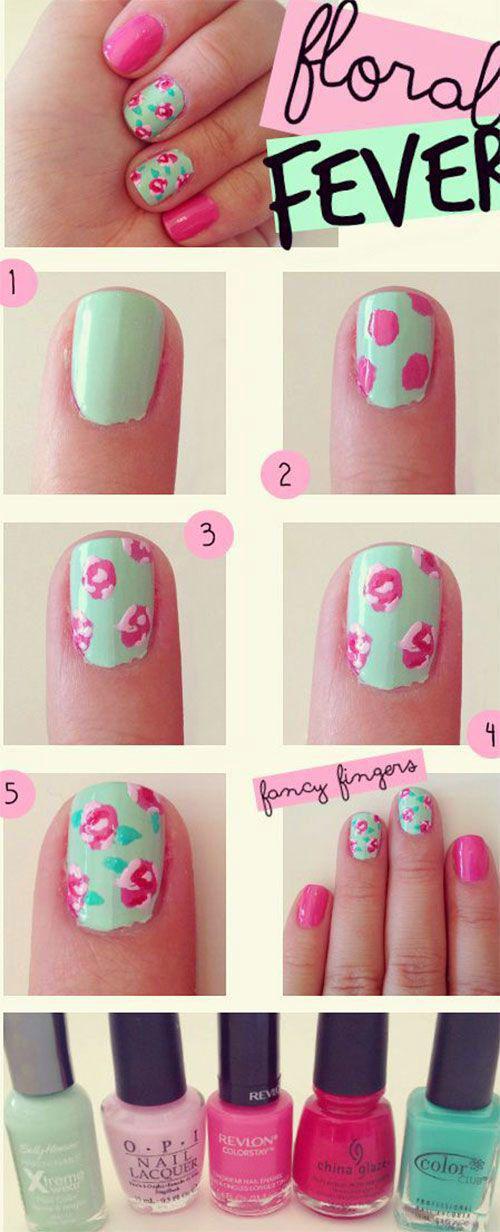 รูปภาพ:http://modernfashionblog.com/wp-content/uploads/2016/07/12-Easy-Summer-Nail-Art-Tutorials-For-Learners-2016-6.jpg