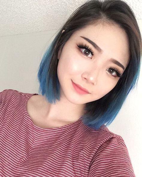 รูปภาพ:http://hairstylehub.com/wp-content/uploads/2017/01/blue-dip-dye-bob.jpg