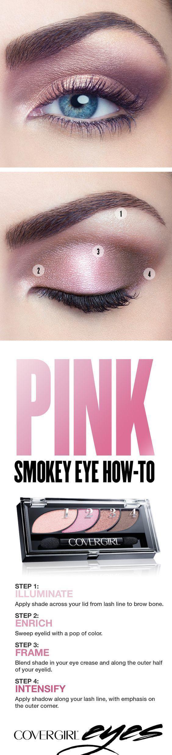 รูปภาพ:http://www.prettydesigns.com/wp-content/uploads/2017/01/Pink-Smokey-Eyes.jpg