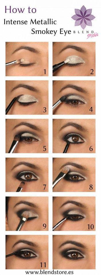 รูปภาพ:http://www.prettydesigns.com/wp-content/uploads/2017/01/Metallic-Smokey-Eyes.jpg