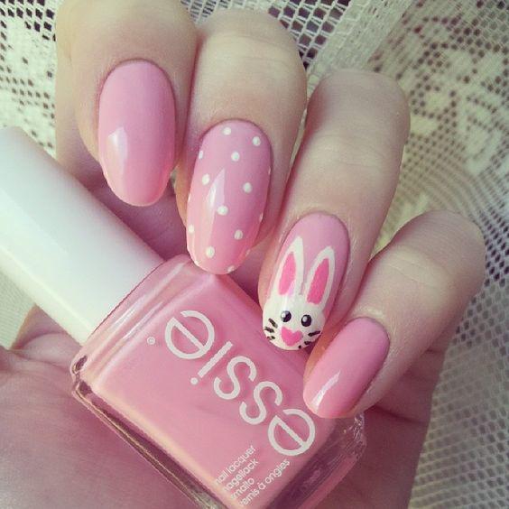 รูปภาพ:http://www.prettydesigns.com/wp-content/uploads/2017/02/Pink-Bunny-Nails.jpg