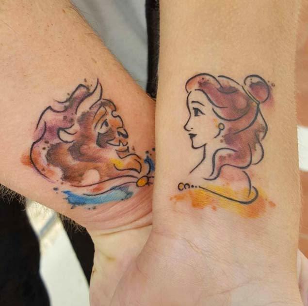 รูปภาพ:http://tattooblend.com/wp-content/uploads/2016/03/disney-couple-tattoos.jpg