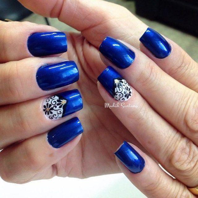 ตัวอย่าง ภาพหน้าปก:น่าเพ้นท์!!! 24 สีเล็บ Deep blue nails สวยเย็นๆ ในเฉดสีห้วงมหาสมุทร