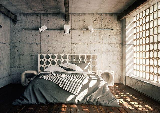 รูปภาพ:http://www.dwellingdecor.com/wp-content/uploads/2016/05/cool-cement-bedroom.jpeg
