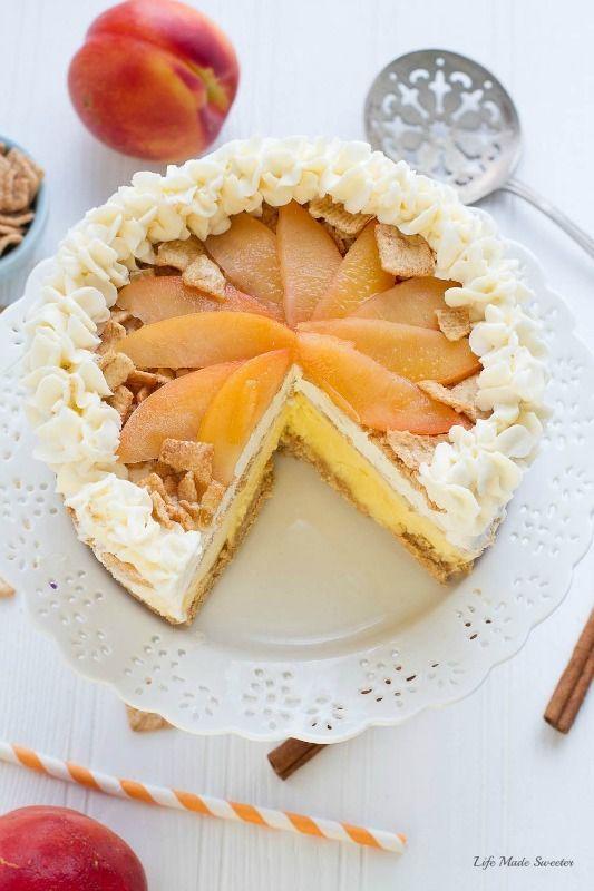 รูปภาพ:http://lifemadesweeter.com/wp-content/uploads/Peach-Cobbler-Ice-Cream-Cake-with-Cinnamon-Toast-Crunch-Cereal-crust-makes-an-refreshing-summer-dessert.jpg