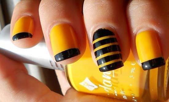 รูปภาพ:http://favnails.com/img/yellow-black-french-summer-nails.jpg