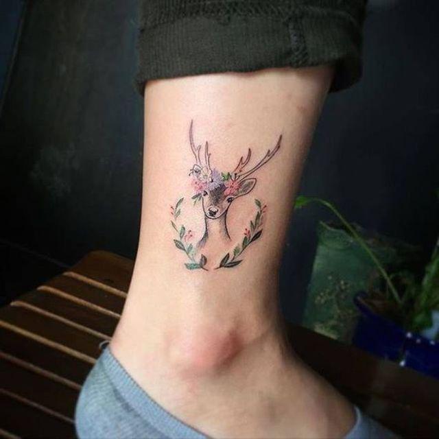 ตัวอย่าง ภาพหน้าปก:Deer Tattoos รอยสัก 'กวางน้อย' ตาใส แบ๊วน่ารักด้วยไอเดียสุดครีเอท 