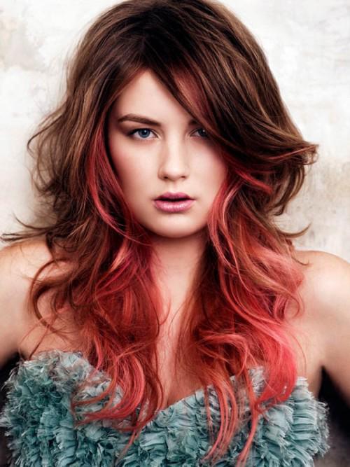 รูปภาพ:http://hairstylehub.com/wp-content/uploads/2017/03/Salmon-Pink-Layered-Color.jpg