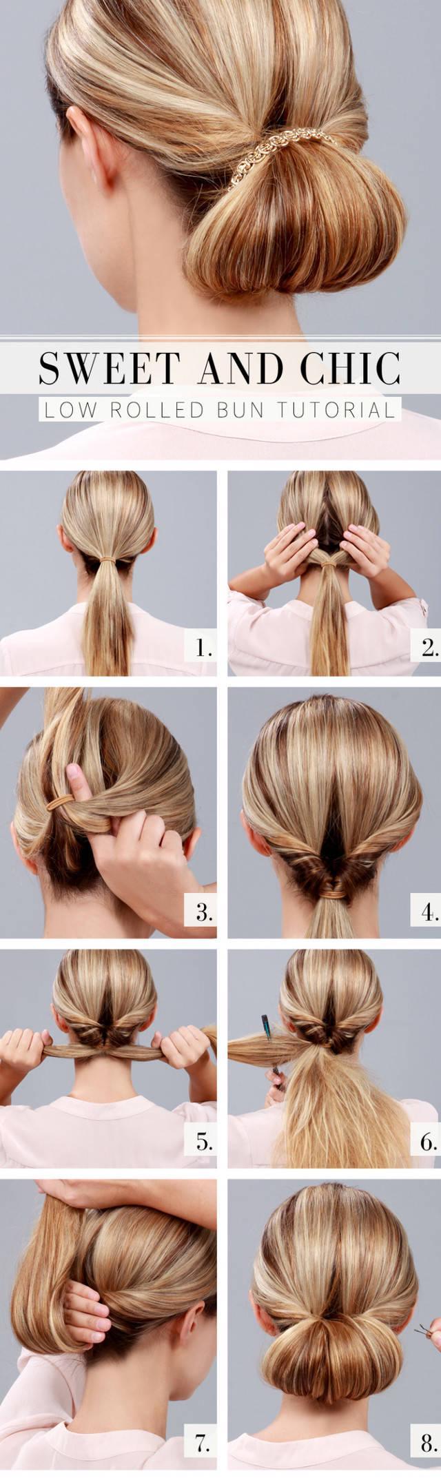 รูปภาพ:http://www.modwedding.com/wp-content/uploads/2015/01/Low-Rolled-Bun-Hairstyle-Tutorial-720x2413.jpg