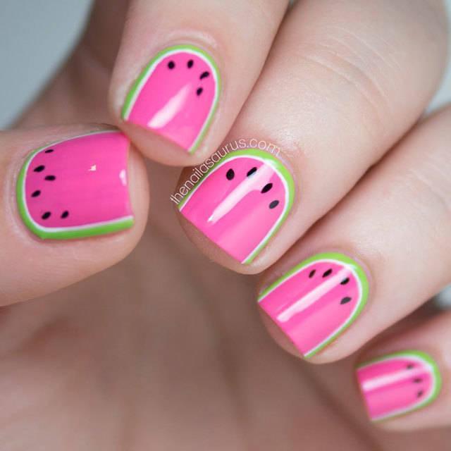 รูปภาพ:http://4.bp.blogspot.com/-cPElepgwWGo/U7qerG5gLVI/AAAAAAAAPY4/FCYCk0qFfzU/s1600/watermelon-nails-01.jpg