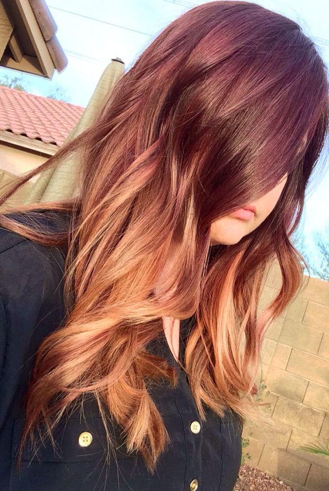 รูปภาพ:http://hairstylehub.com/wp-content/uploads/2017/05/maroon-with-ginger-balayage.jpg