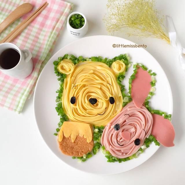 รูปภาพ:http://littlemissbento.com/wp-content/uploads/2015/05/Winnie-the-Pooh-Foodart-Soba-2.jpg