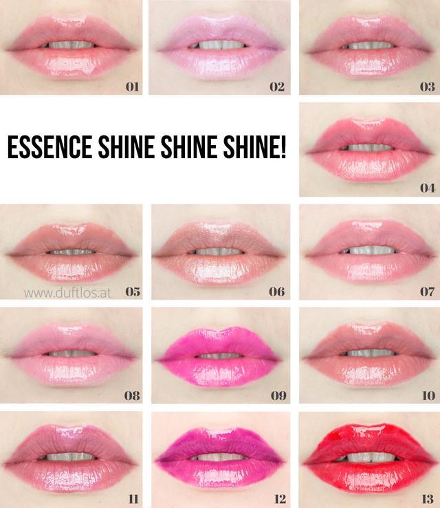 รูปภาพ:http://www.duftlos.at/wp-content/uploads/2017/02/Essence-Shine-Shine-Shine-Lipgloss-Swatch-Lippen.jpg