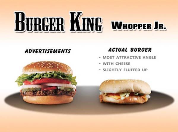 รูปภาพ:http://justsomething.co/wp-content/uploads/2014/03/fast-food-ads-vs-reality-5.jpg