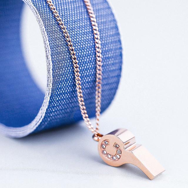 รูปภาพ:https://ae01.alicdn.com/kf/HTB13ll6NVXXXXbyXpXXq6xXFXXXM/18KGP-Rose-Titanium-Steel-font-b-Whistle-b-font-Pendant-Necklace-Fashion-Brand-Jewelry-for-Women.jpg